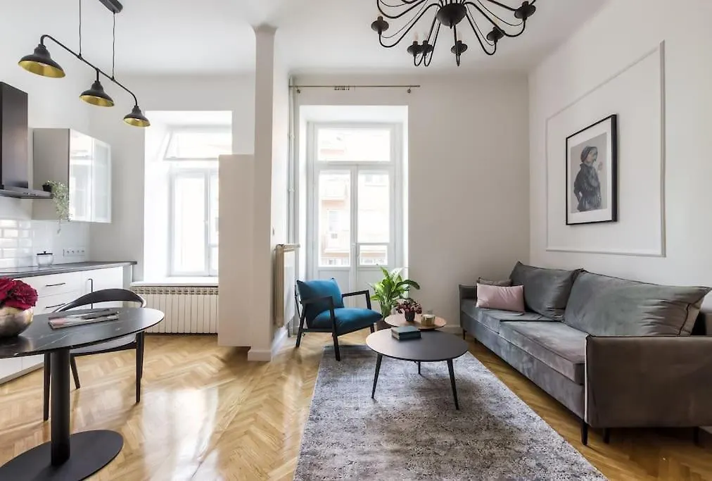 Glamorous Studio With High Ceiling Near Metro Warsaw Apartment